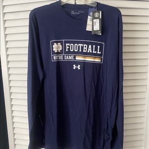 **NWT** Under Armour Notre Dame Long-Sleeve Shirt